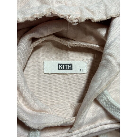 Kith Hoodie Light pink‎ Salmon Size XS Long Fit - Picture 3 of 6